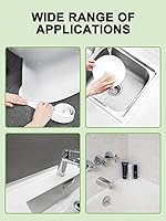 Vista 5 de Cinta de calafateo – Cinta autoadhesiva de PVC para sellar tina de baño, encimeras de cocina, inodoros, fregaderos de cocina, suelos de bañera