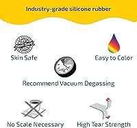 Vista 4 de Smooth-On Dragon Skin 30 Molde y Efectos Especiales Goma de Silicona Platinum Cure - Unidad de prueba