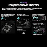 GIGABYTE X870 AORUS ELITE WIFI7 Motherboard - Supports AMD Ryzen 9000 CPUs, 16+2+2 phases VRM, up to 8000MHz DDR5 (OC), 3xPCIe 5.0 + 1xPCIe 4.0, Wi-Fi 7, 2.5GbE LAN, USB 4 - 2
