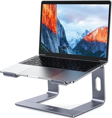 Miniatura 10 de BESIGN LS03 - Soporte de aluminio para laptop, soporte ergonómico desmontable para computadora, soporte para portátil compatible con Air, Pro, Dell