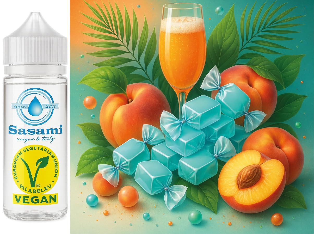 Caramelo helado Peach Bellini aroma concentrado - Vegano - Sasami - 100ml