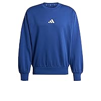 adidas Homme Essentials FEELCOZY Fleece Sweatshirt, Dark Blue/White