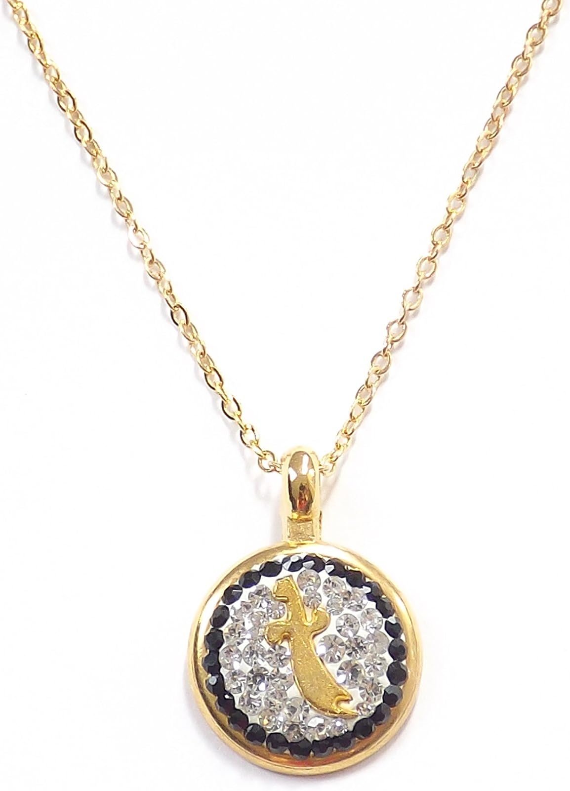 Remi Bijou Zülfikar Sword Ali Islam Aleviten Osmanli Pendant + Necklace Chain Gold Colour Rhinestone Islam Muslim