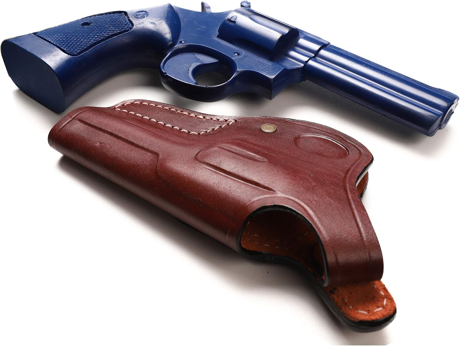 Pusat Holster Premium Leather Cross Draw Belt Holster 4 inch 357 MAG for Revolver Smith Wesson 686 L Frame 6-7 Shot Right Hand
