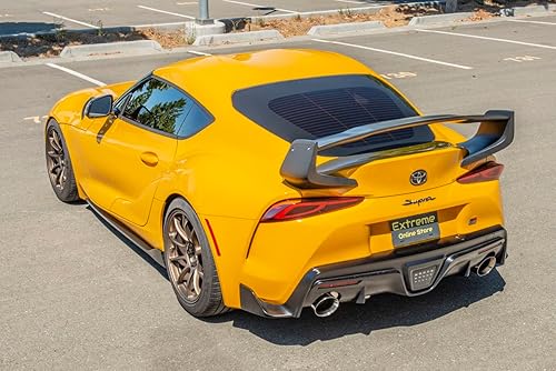 Miniatura 10 de Extreme Online Store Repuesto para Toyota A90 A91 Supra 2020  Alerón de ala de tapa trasera de maletero estilo ST (plástico ABS - pintado negro