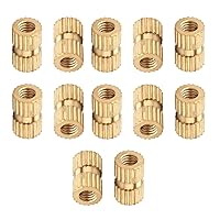 Vista 84 de Tuercas moleteadas de rosca hembra M3x3mm, 200 piezas Hx4mm OD latón roscado inserción tuercas de inserción hidráulica soldada junta junta surtido