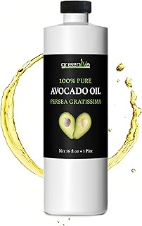 GreenIVe - Avocado Oil - 100% Pure Avocado Oil - Cold Pressed - Virgin - Exclusively on Amazon (16 Ounce) …