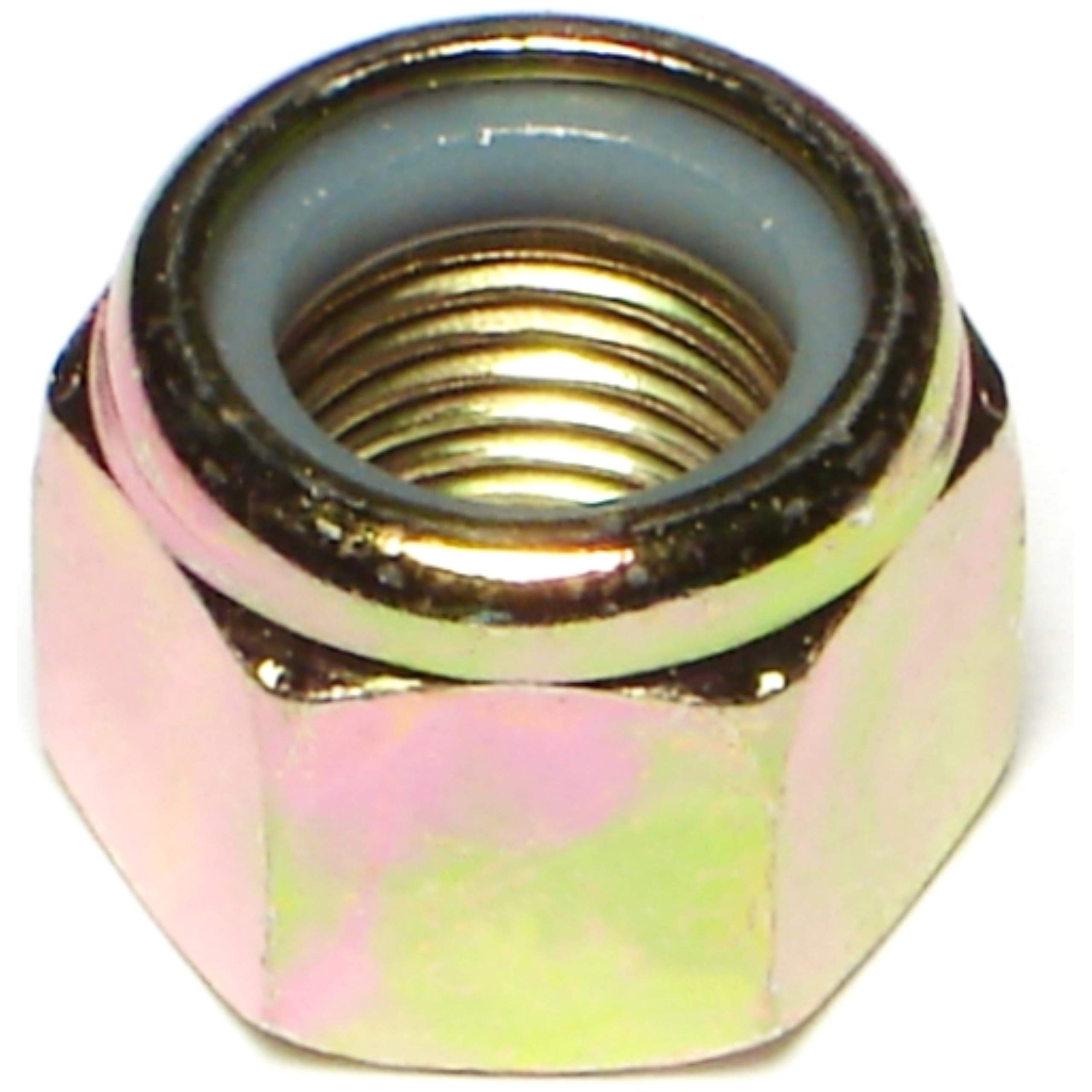 014973285326 Grade 8 Nylon Insert Lock Nuts, 1/2-20, Piece-5, Yellow