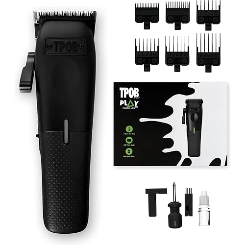 TPOB Mini Play Professional Hair Clippers Without Chare Stand (Black)