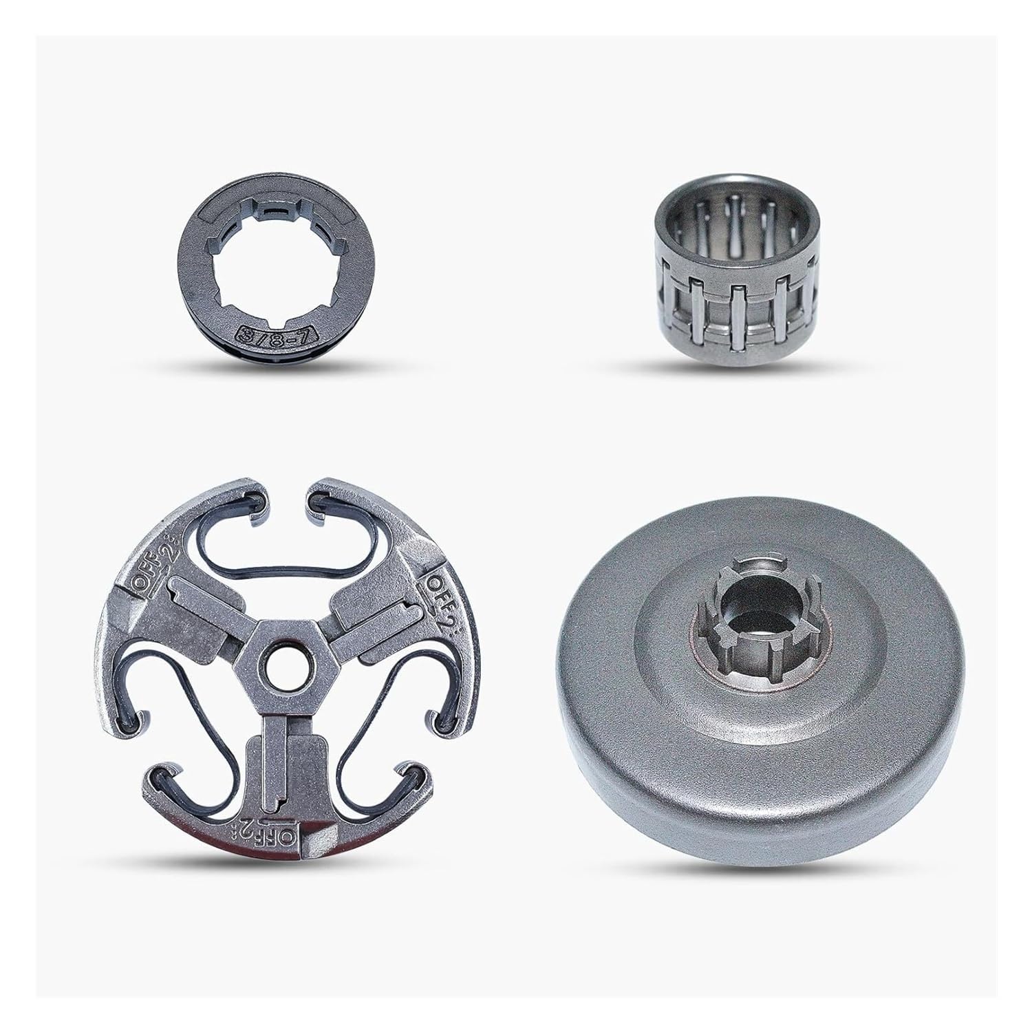 Cojinete de agujas for rueda dentada de tambor de embrague de 3/8" y 7 dientes, compatible con motosierras 268, 272, 268XP, 272XP, 61, 66 y 266.