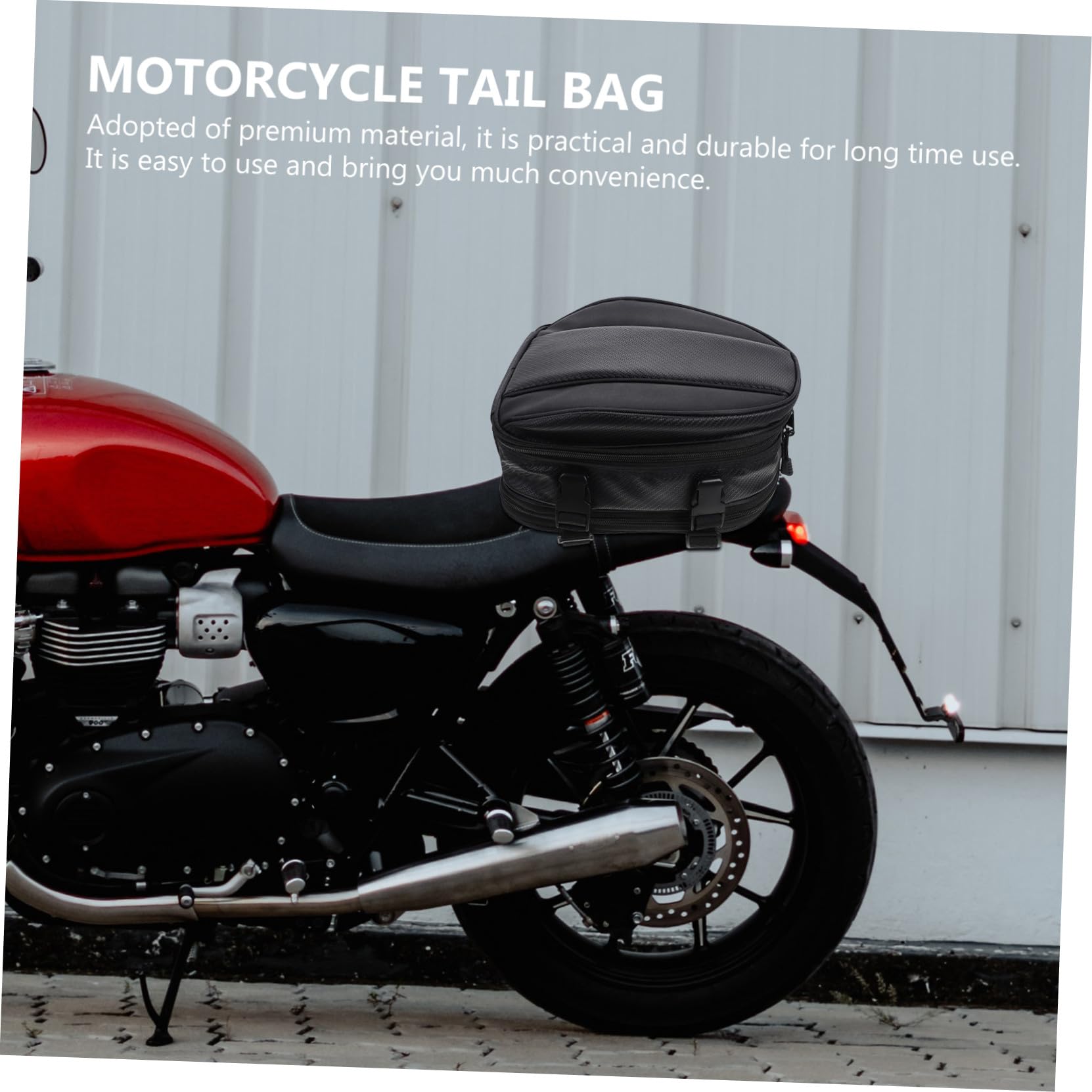 PLAFOPE Oxford Borsa Posteriore Nera in Moto per Casco