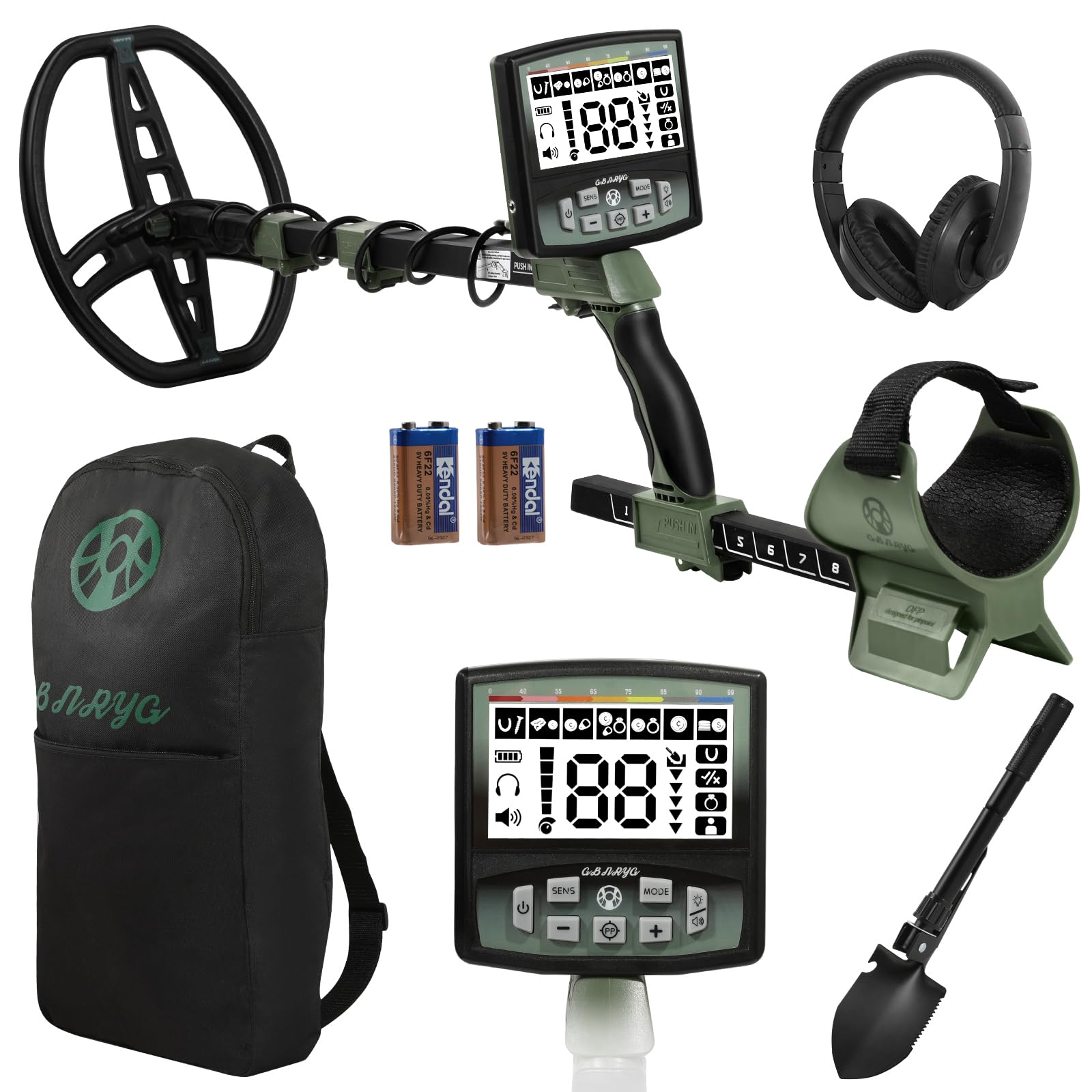 Metal Detector for Adults Professional, Pinpoint Metal Detector Waterproof Gold and Silver, Higher Accuracy, Bigger LCD Display, 12" IP68 Coil, New Advanced DSP Chip