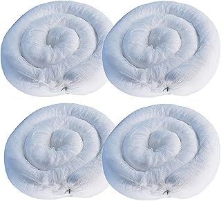 YZRXD Calcetín Absorbente Sólo Aceite Polipropileno Absorbe 27 litros por Calcetín para Aceite, Diesel, Combustible y Fluidos a Base de Hidrocarburos Repele el Agua(Size:Pack of 4,Color:Blanco)
