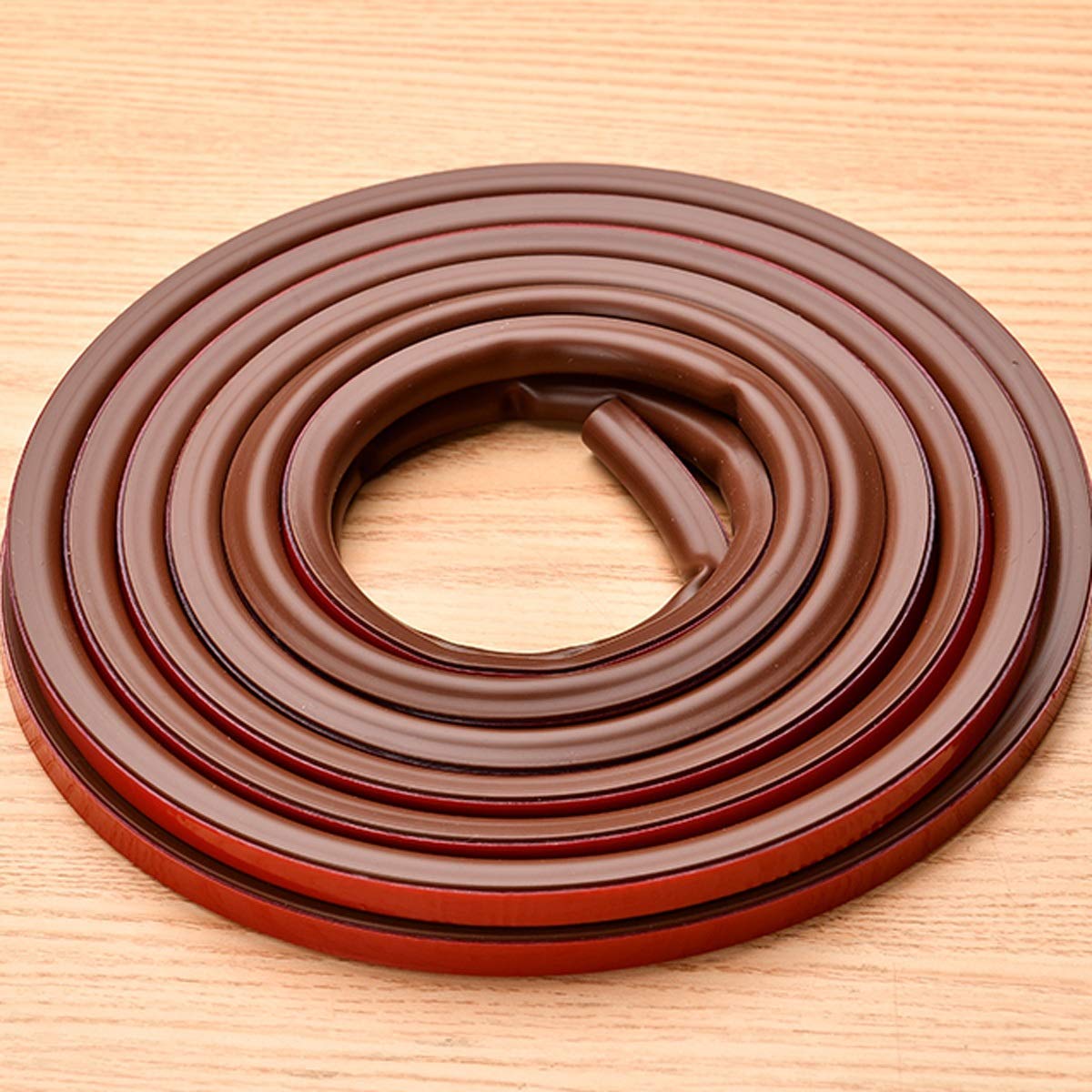 Tira de sellado, tira de sellado Tira de sellado de caucho de silicona de 6 M for puerta, ventana, tira aislante de sonido, cinta autoadhesiva (color: 9 4 blanco) (color: 9 2 marrón) ( Color : 14 12 B