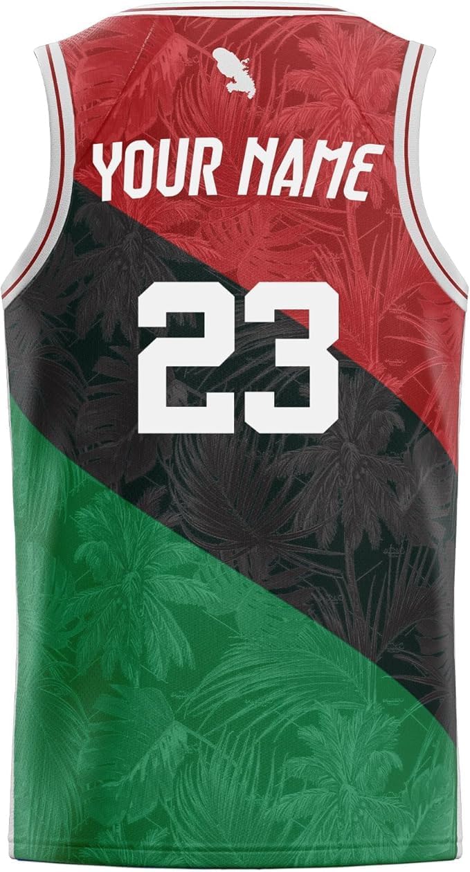 Martinique Basketball Jersey 972 Microfibre Comfortable Gift with Flag Tshirt
