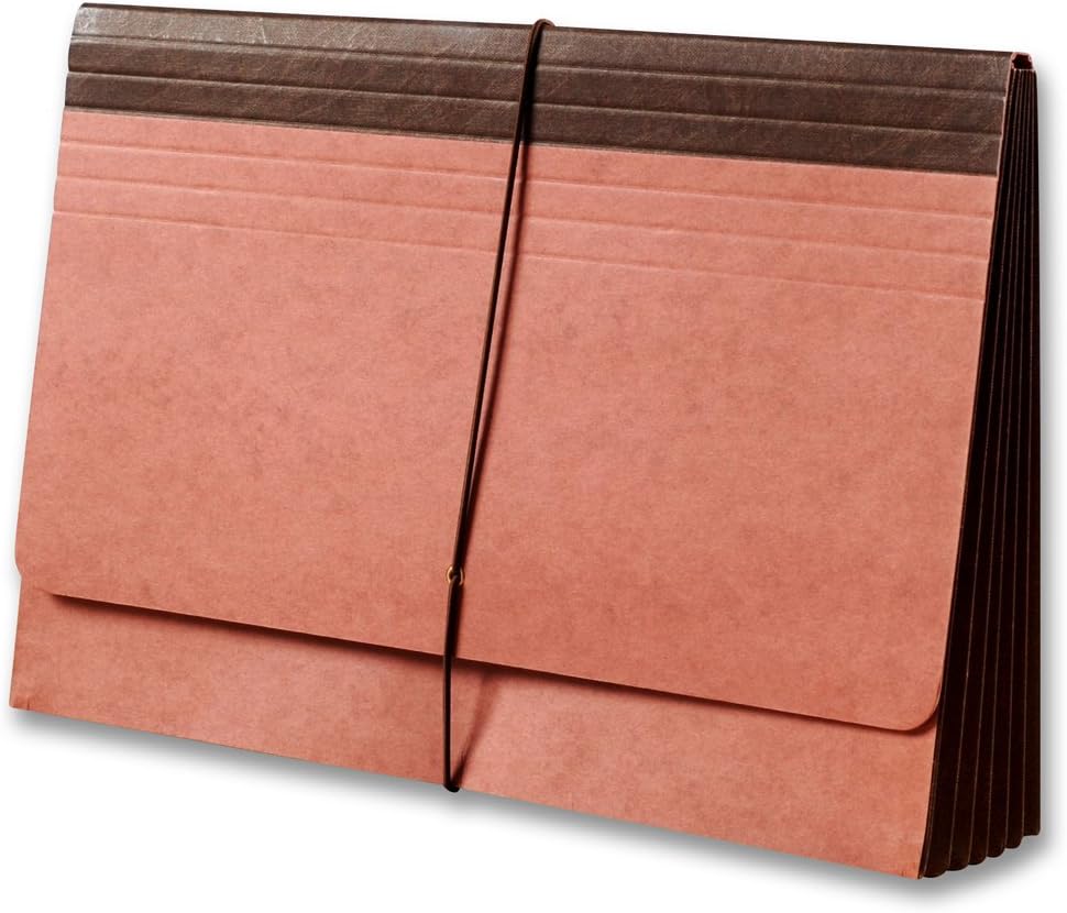 Fibre-Guard Expanding File Wallet, File Envelope, Portfolio, Legal Size with 5 1/4 Fully Reinforced Tyvek Expansion, Elastic Tie Closure, 25 per Carton