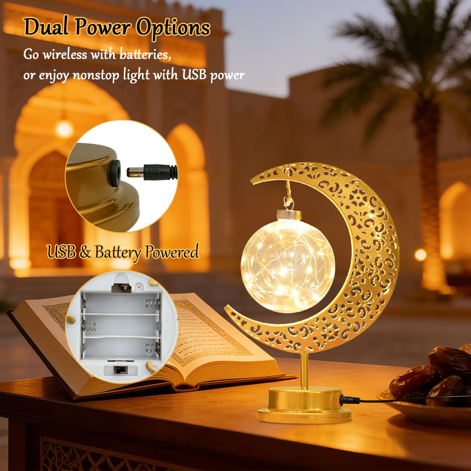 Moon Lamp, Ramadan Decorations for Home, Eid Mubarak Decorations, Ramadan Lights Decorations, Enchanted Lunar Lamp, Ramadan Home Table Decor, Galaxy Light, Moon Night Light, Battery Operated Lamp
