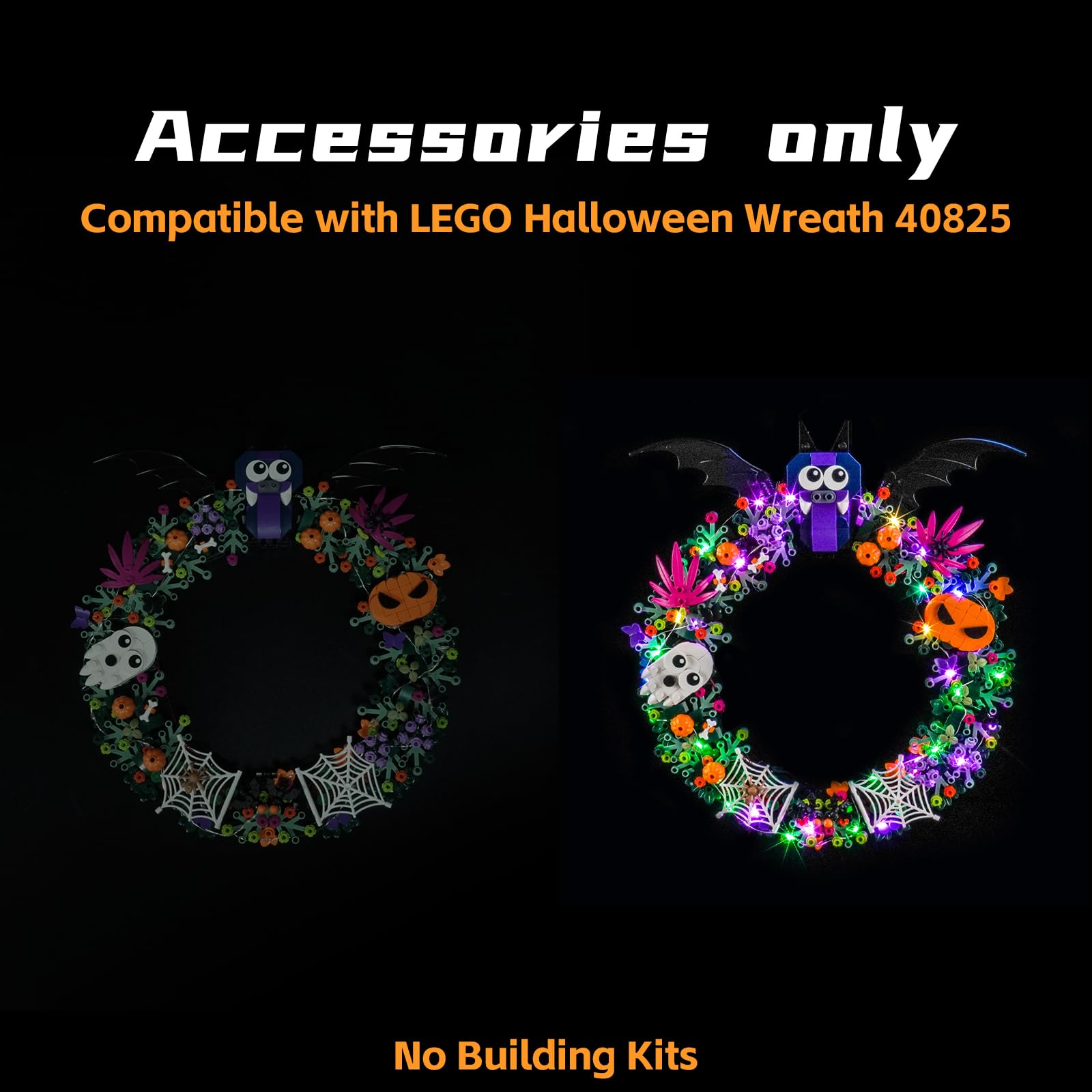 Light Kit Compatible with Lego 40825 Halloween Wreath (No Model) - Image 2
