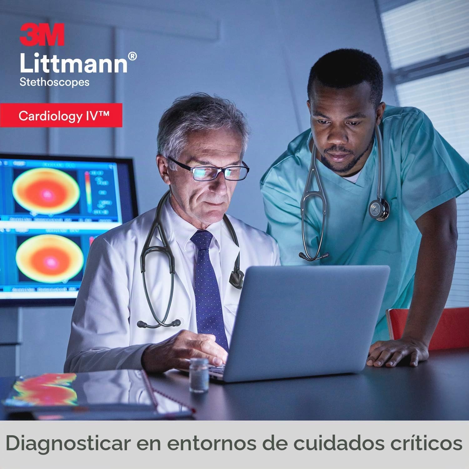 Fonendoscopio 3M™ Littmann® Cardiology IV™ con grabado láser gratuito - Verde 6155