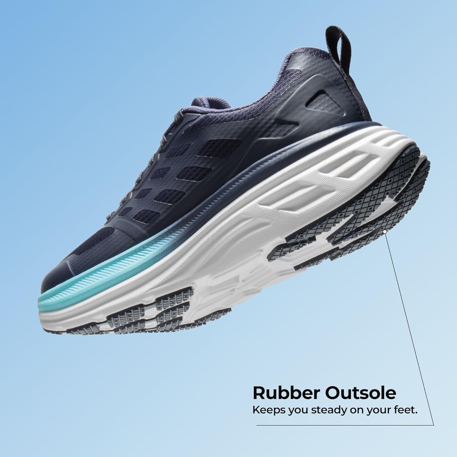 NORTIV 8 Women's Walking Shoes Cushion Running Tennis Shoes ActiveFloat Non-Slip Comfortable Breathable Workout Gym Sports Athletic Fashion Sneakers - Image 4