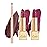 Oulac Red Lipstick & Lipliner Set High Impact Lipcolor with Moisturizing Formula, Vegan Beauty, Full-Coverage Lip Color, Gift Lipstick for Women, 4.3g X 3PCS, LL07+03+04