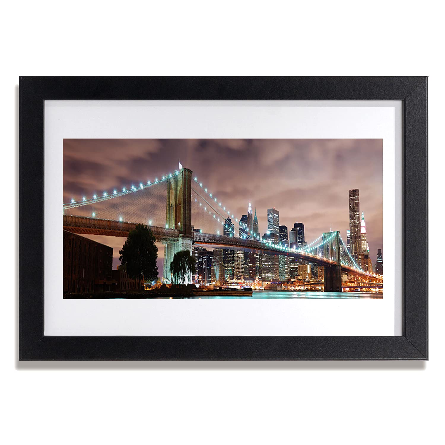 Affiche avec cadre photo architecture de pont design premium cadre en mdf