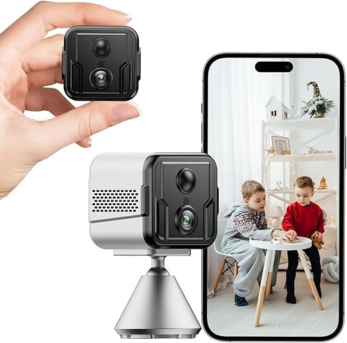 Cámara inalámbrica para interiores con detección de movimiento, visión nocturna, duración de la batería de 100 días, monitor de bebé HD 1080P,