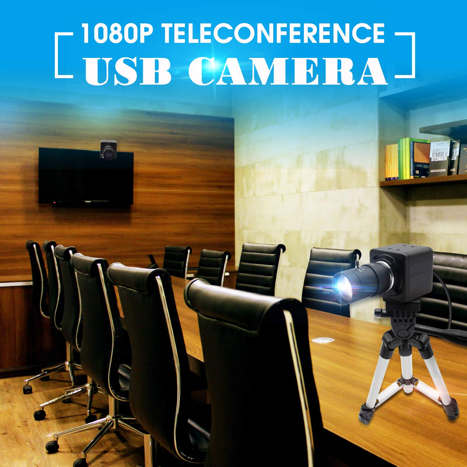 Webcam USB 2MP 1080P Avec Objectif Varifocal 5-50 Mm - 100 Fps, Capteur OV2710, Pour Microscope, Vision Industrielle