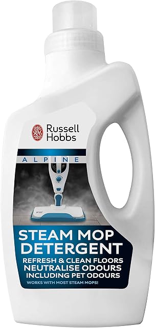 Russell Hobbs RHDET202AB Double Concentrated 1L Steam Mop Detergent in Alpine Fragrance Breeze, White