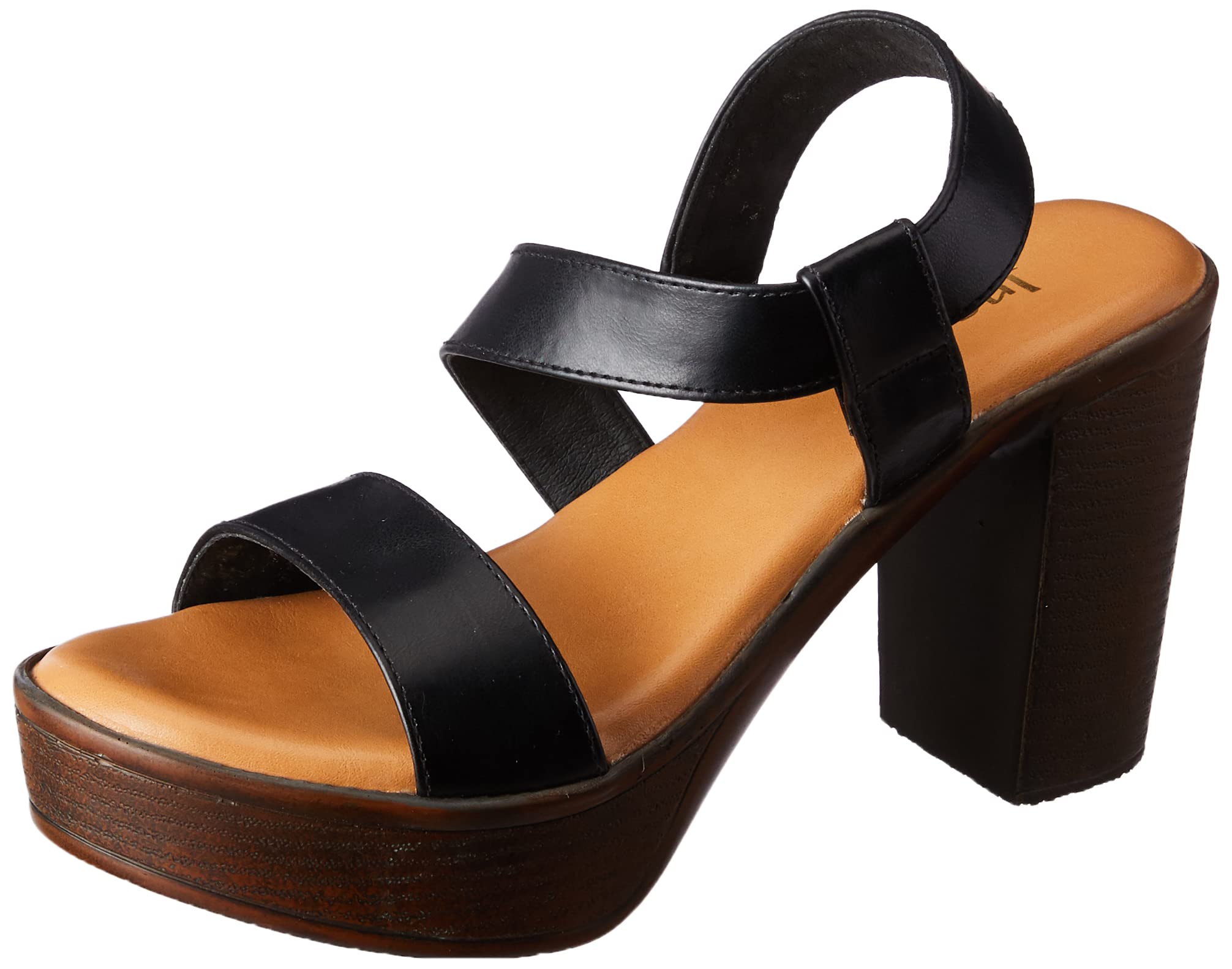 Inc.5 Block Heel Fashion Sandal For Women_990140_BLACK_4_UK (B0BGKZFZVQ) Amazon Price History, Amazon Price Tracker
