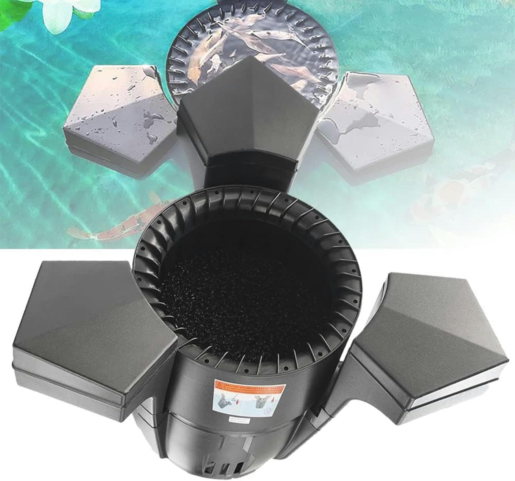 Aspirazione, Skimmer Robot, Skimmer Piscina, Skimmer Stagno Galleggiante, Pulitore Stagno, Pulitore Automatico Piscina, Piscina Foglia Skimmer Rete