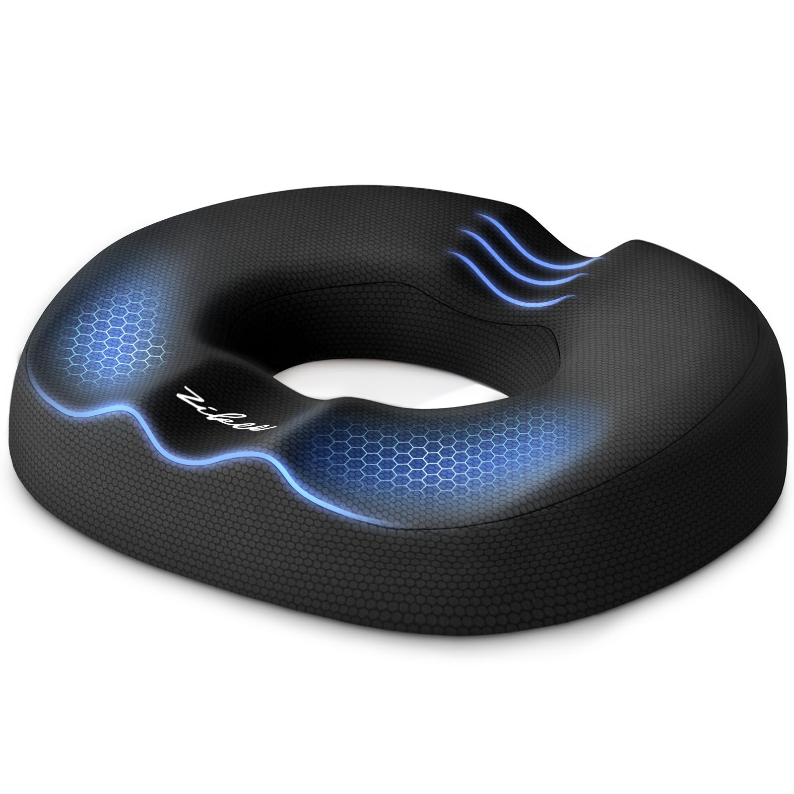 ZIKEE Dual-U Cutout Donut Pillow