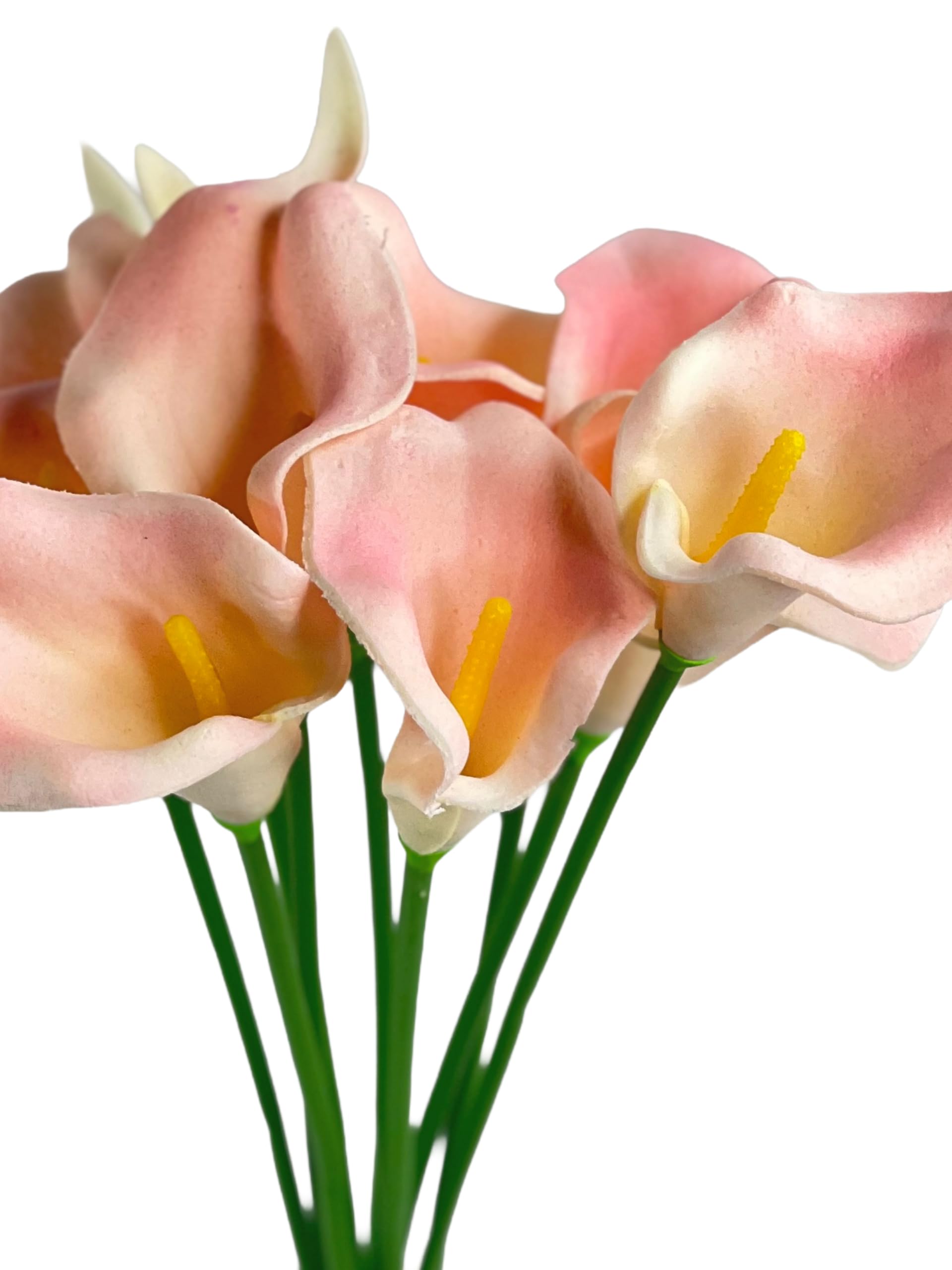 Elegant Artificial Calla Lilies - Realistic Flower Sticks -2 Elegant Artificial Calla Lilies - Realistic Flower Sticks -2