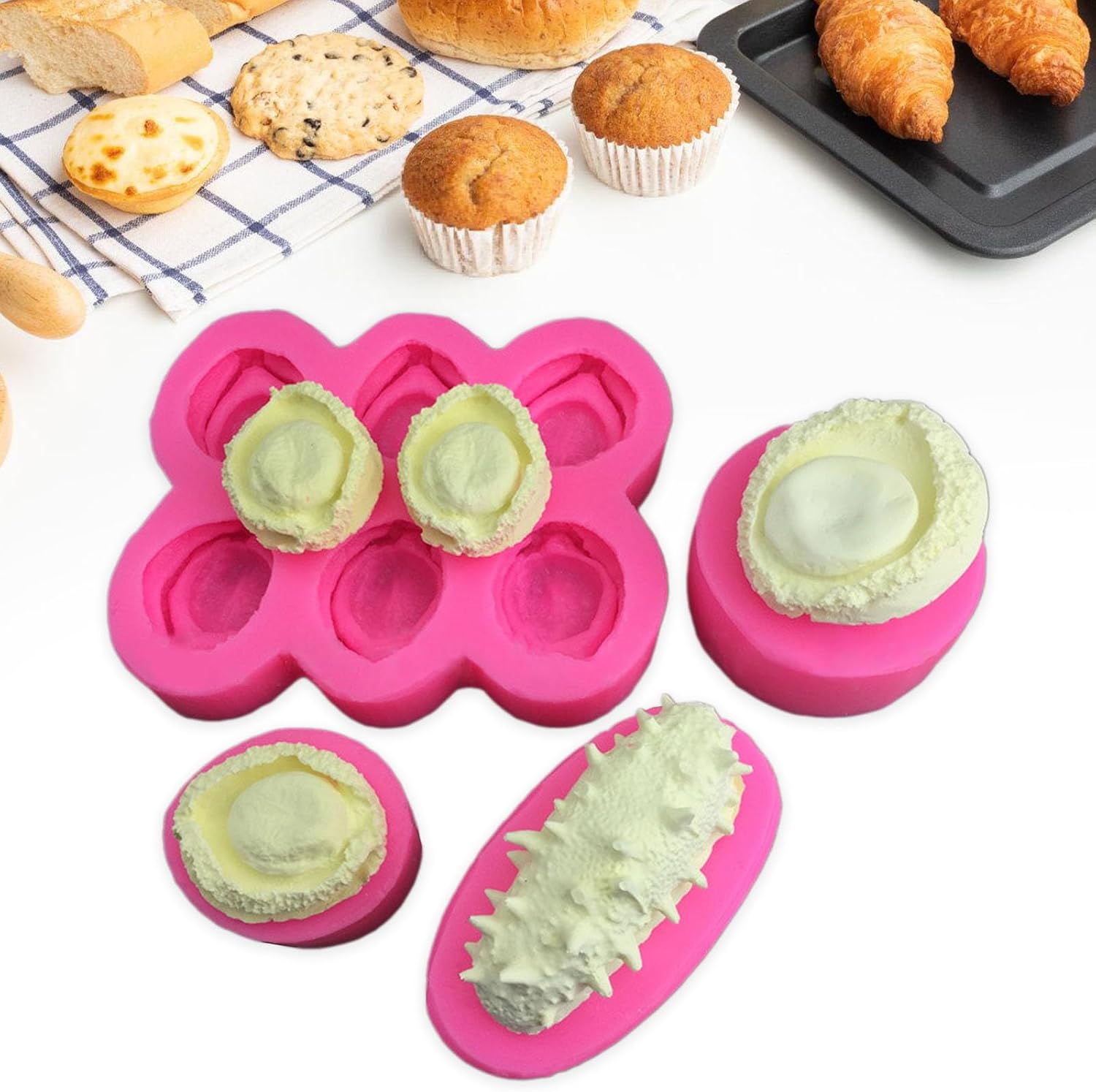 Creative Silicone Mold For Cake Toppers Sea Cucumber/Abalones Shaped Chocolate Fondant Molds Baking Accessories Versatile Baking Tools