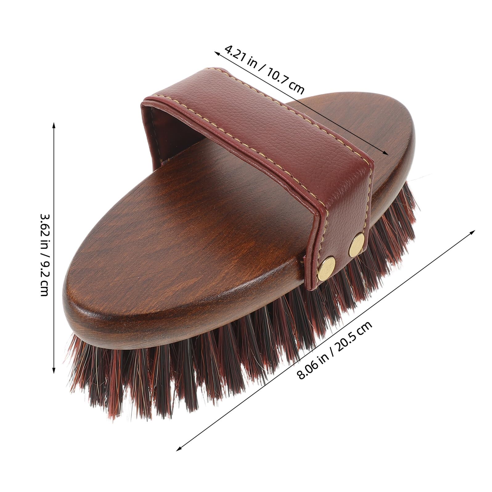 COLLBATH Cepillo para Cuidado de Caballos Cepillo para Cambio de Pelaje con Mango Ergonómico y Cerdas Duras para Limpieza Profunda y Masaje Aseo Ecuestre