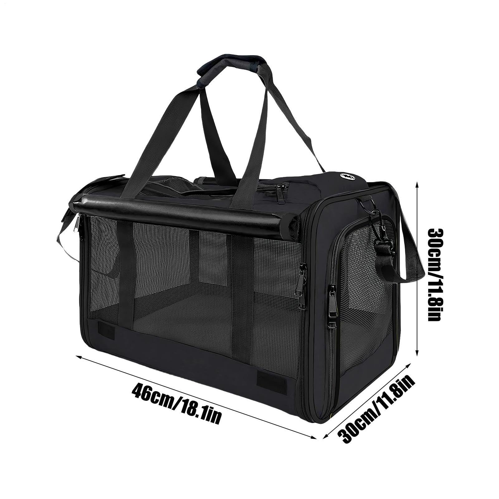 Tiertransporter - Bis zu 9 kg Reisebelüftung Tragbare Tasche - Tragetasche für Katzen | Für Motorrad Camping Flugzeug Auto Tierarzt Outdoor-Abenteuer