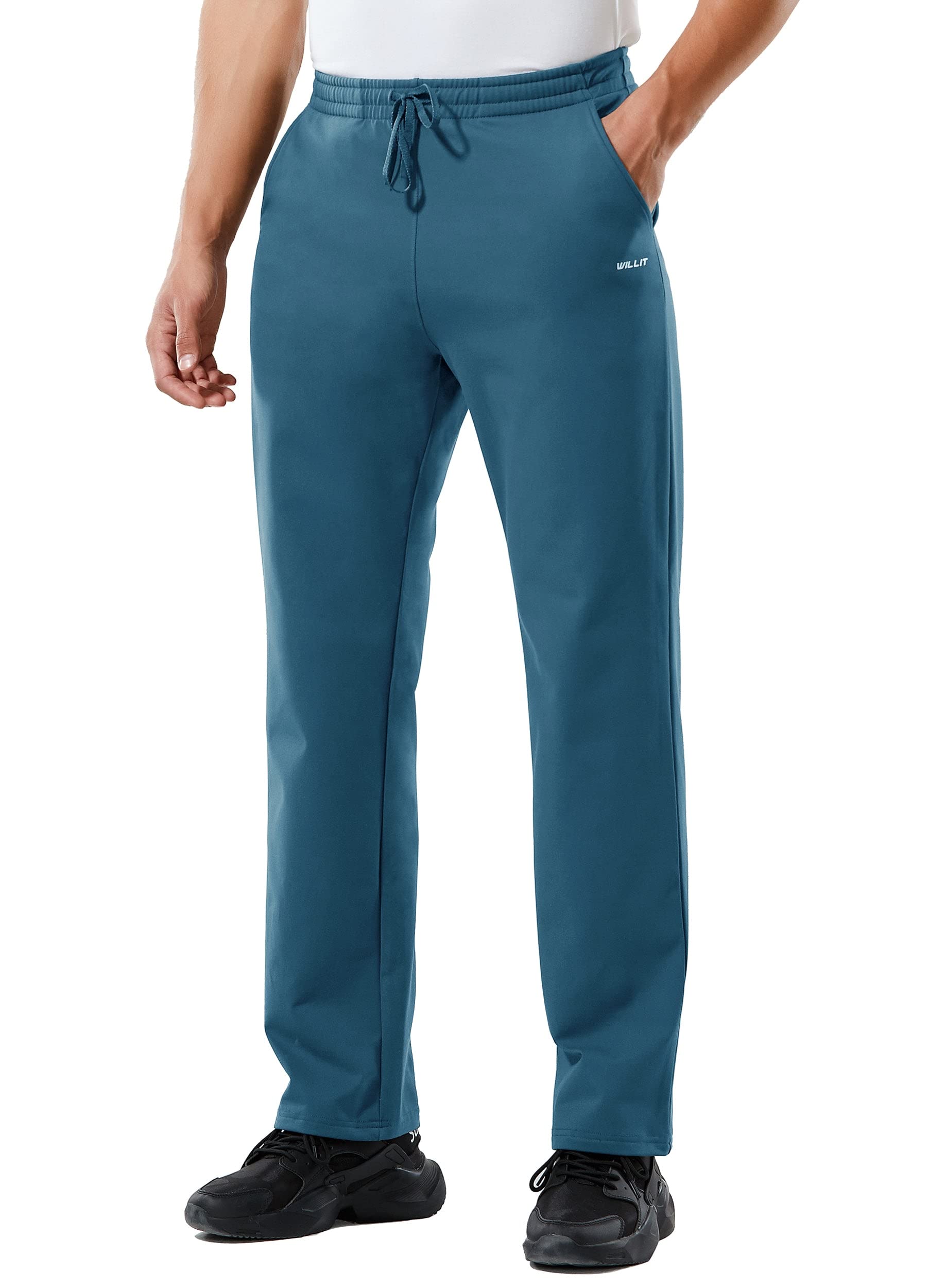 Willit Men's Fleece Lined Sweatpants Winter Thermal Athletic Pants