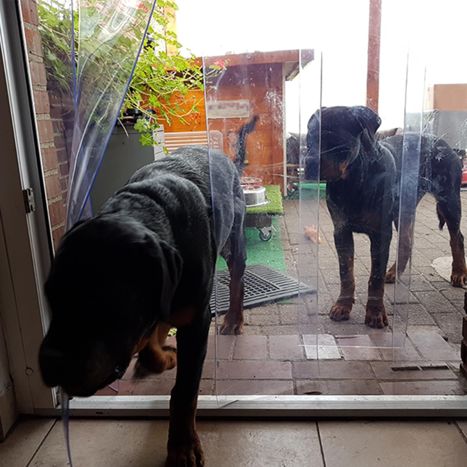 Lama Cortina PVC plástico Transparente Cortina de fleje de PVC para Entrar Congelados, Puerta del Almacén y Habitaciones Limpias Impermeable Resistente a la Intemperie Medidas Personalizables