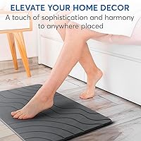 Vista 7 de Stone Bath Mat – Quick Drying Diatomaceous Earth Bath Mat, Super Absorbent Bathroom Stone Mat, Non-Slip Shower Stone Mat, Modern Water Absorbing