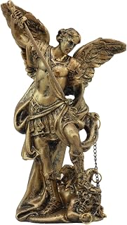 Ebros Bronzed Greek Orthodox Christian Church Archangel of The Angelic Council Statue 5" Tall Figurine (Michael The Guardian of The Church and Commander of God's Army)
