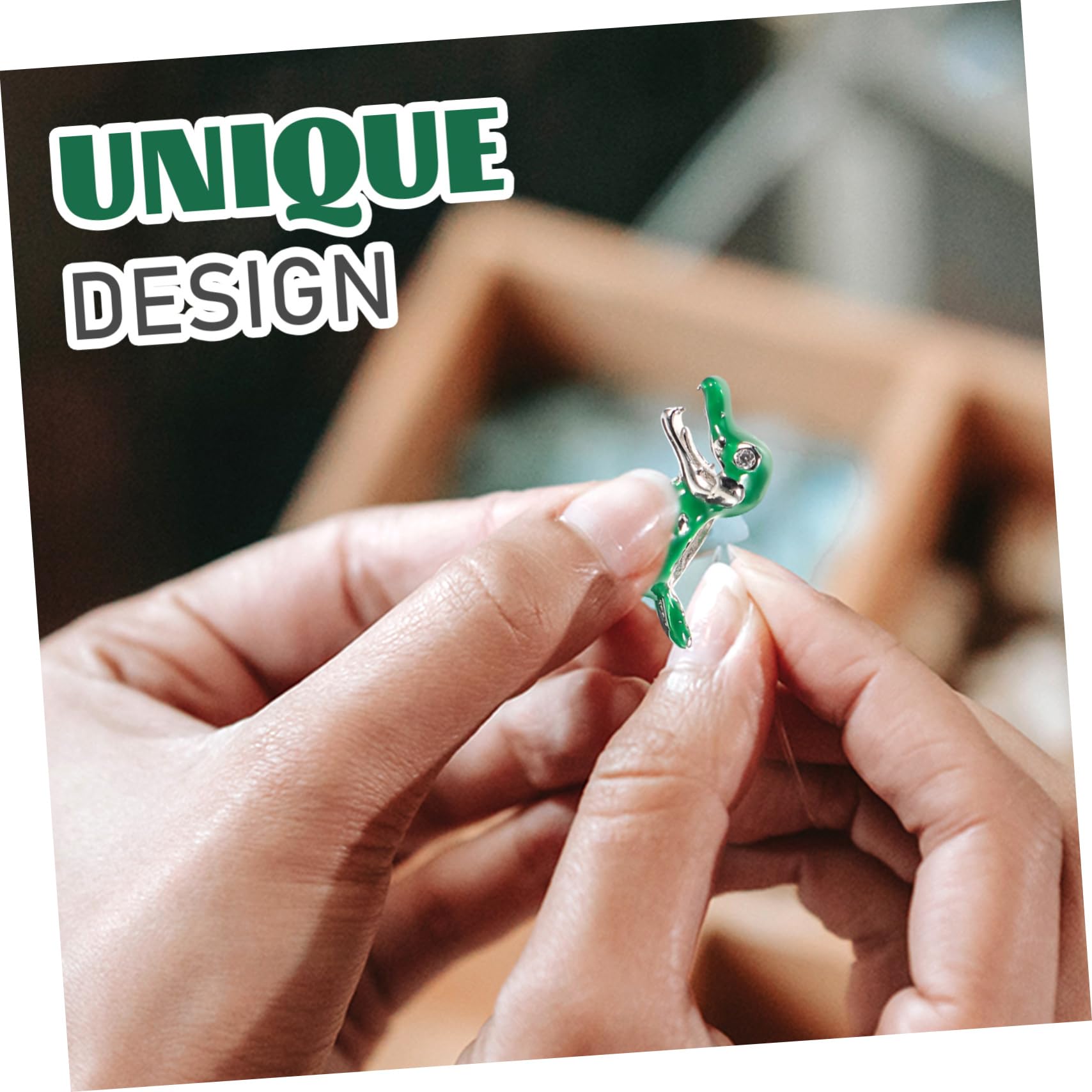 Perlina a Coccodrillo Verde in Argento per Bracciale | Gioiello Creativo per Fai da Te, Dettaglio Mini Animale, Finitura Bianca Placcata, Zaffiro Sintetico