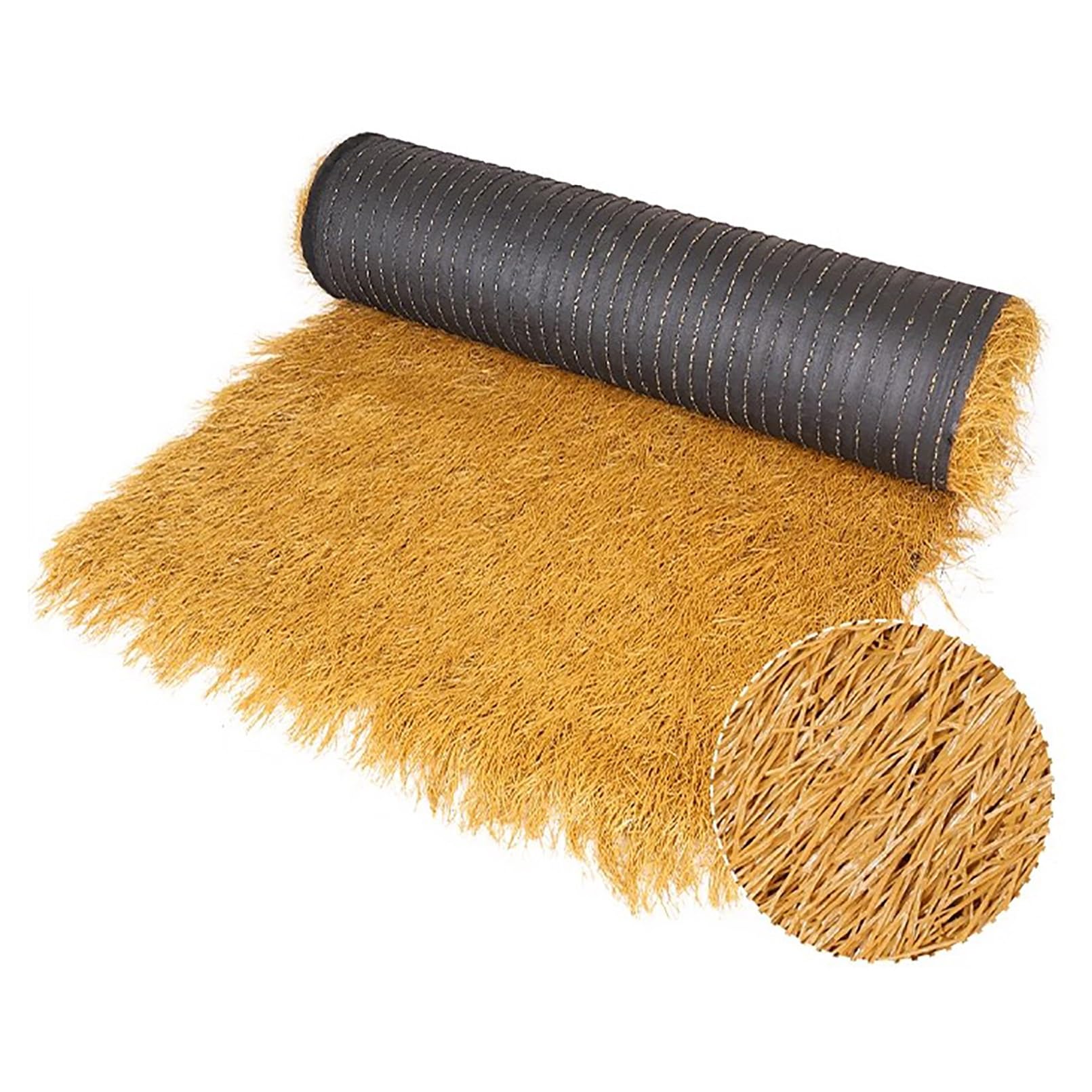 Toit De Chaume Toit De Paille Tuile De Chaume Rouleau De Chaume Rouleaux De Toit De Chaume De Palmier Artificiel Ignifuge Anti-âge Fausse Paille pour L'extérieur Toit Pavillon Bar Décorat (Size : 1x1