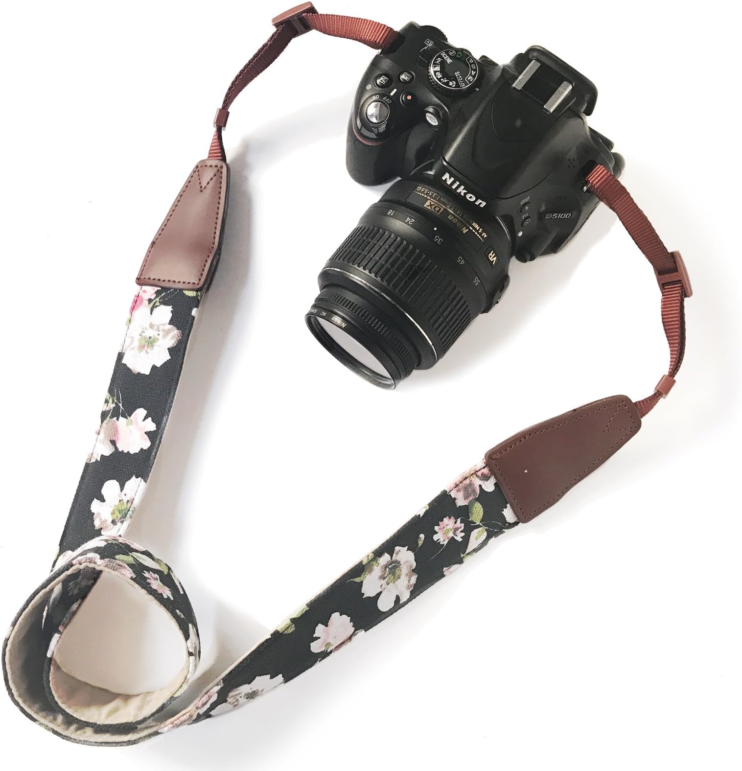 Alled Camera Strap Neck, Adjustable Vintage Floral Camera Straps Shoulder Belt for Women/Men,Camera Strap for Nikon/Canon/Sony/Olympus/Samsung/Pentax ETC DSLR/SLR