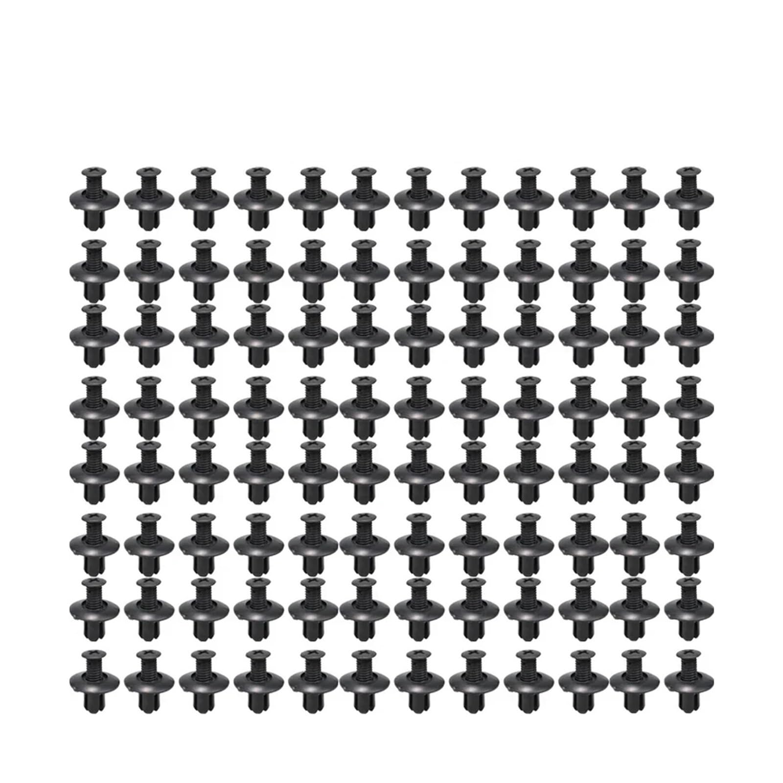 KXFVYNE 100pcs Auto Plastic Rivets Fasteners Screw Repair Car Bumper Fenders Clips 8mm(100pcs)