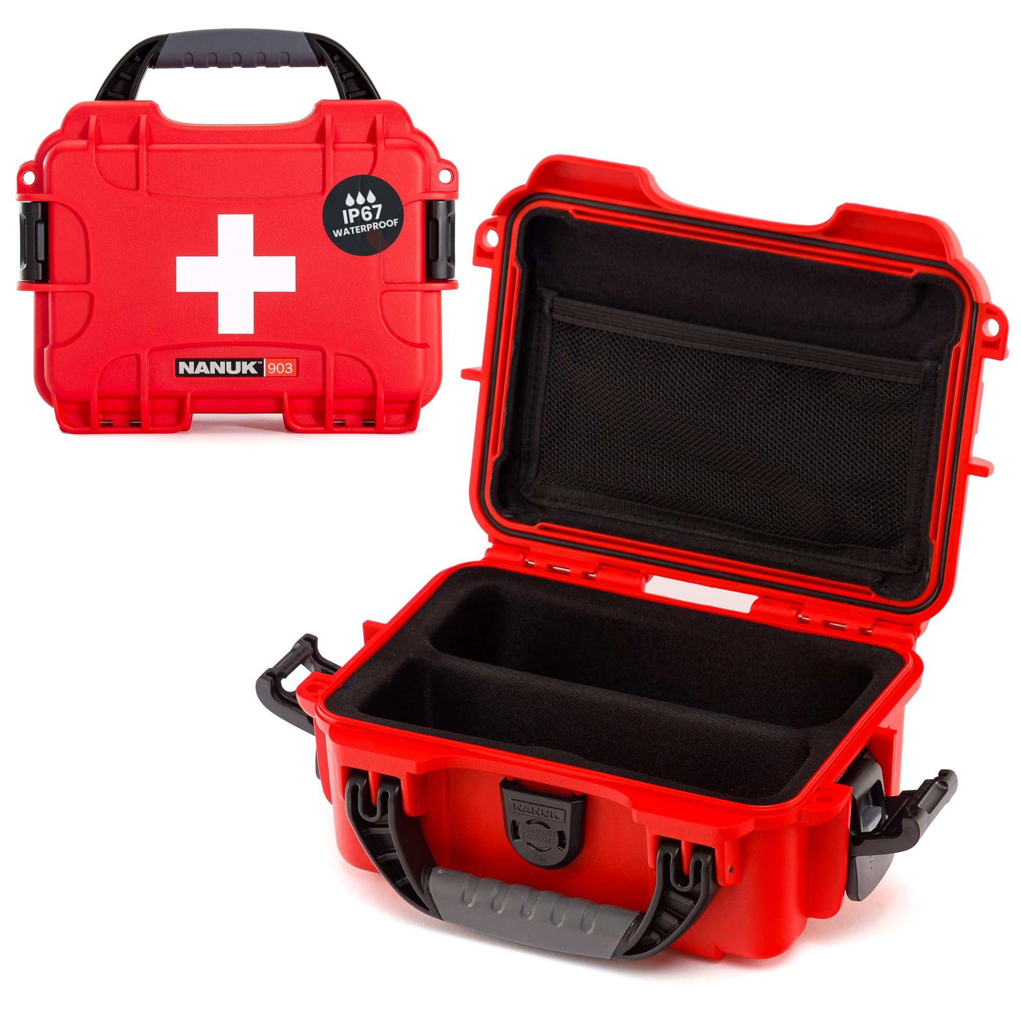 903 - Kit de primeros auxilios Nanuk (vacío) con divisor y organizador de tapa