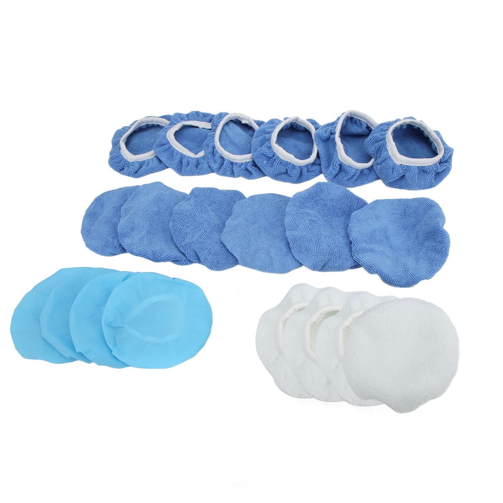 Jxngery Auto-Polierpad, Mikrofaser, für Autos, Motorräder, Schiffe, 20-teilig, 15,2 cm, Polier- und Polierhauben-Set