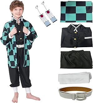 Kids Kimono Costume Cosplay Outfits Set Cloak Halloween Uniform Jackets Cape Costume for kids Adult