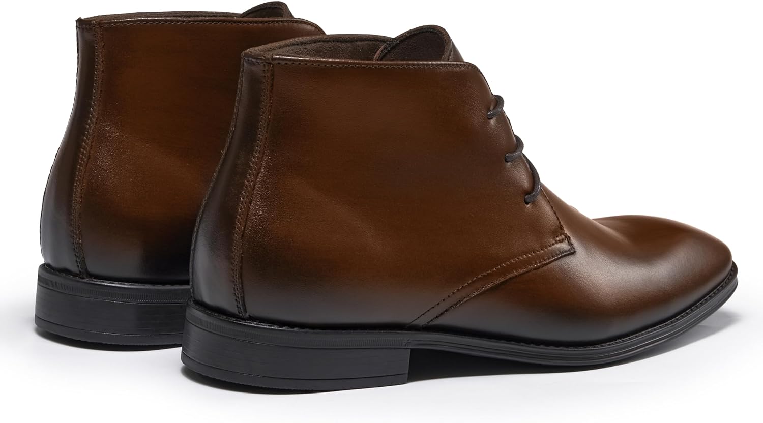 Holy dove Mens Dress Boots, Premium Leather Oxford Chukka in Brown, Non-Slip Waterproof Business Boots for Men (Size 8) - Image 5