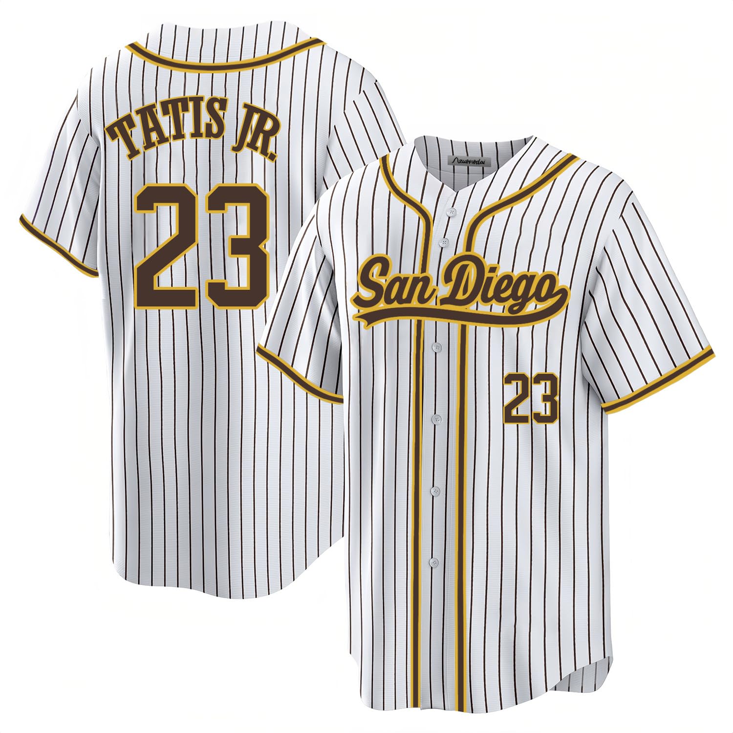 Custom Mens/Women/Youth San Diego Baseball Stitched T-Shirt for Sports Fan