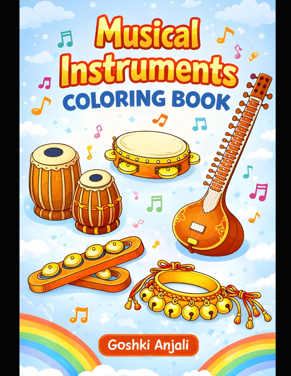 Musical Instruments Coloring Book for Kids: Fun and Easy Coloring Pages for Creative Learning (Ages 5–10)